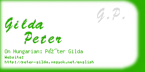gilda peter business card